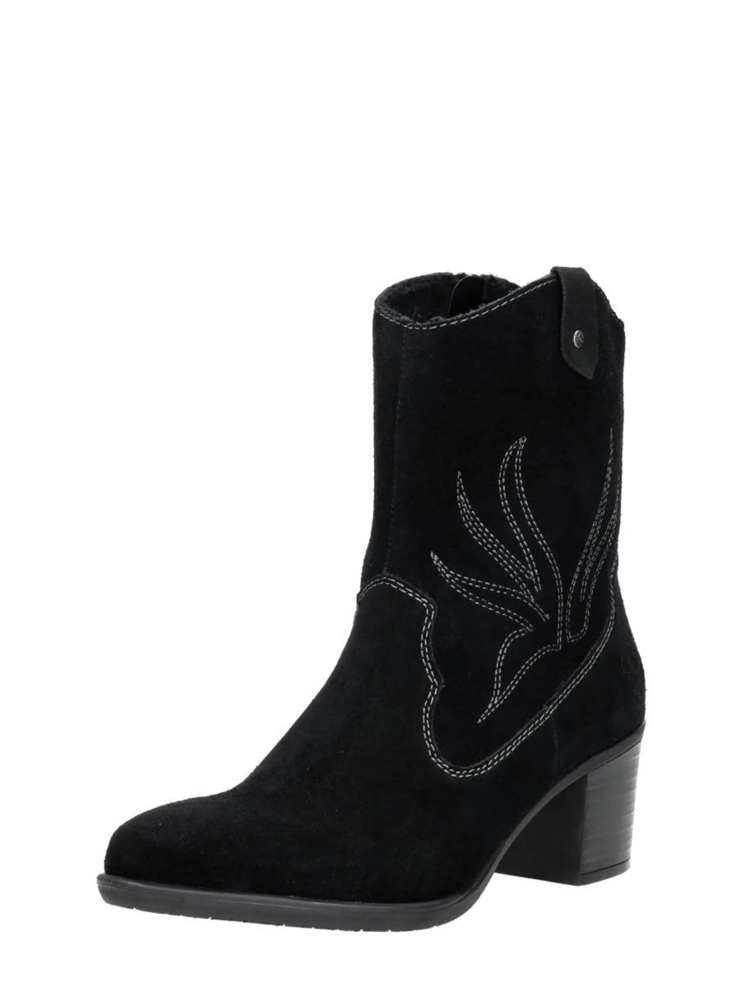 Bottes de cowboy Rieker en noir : devant