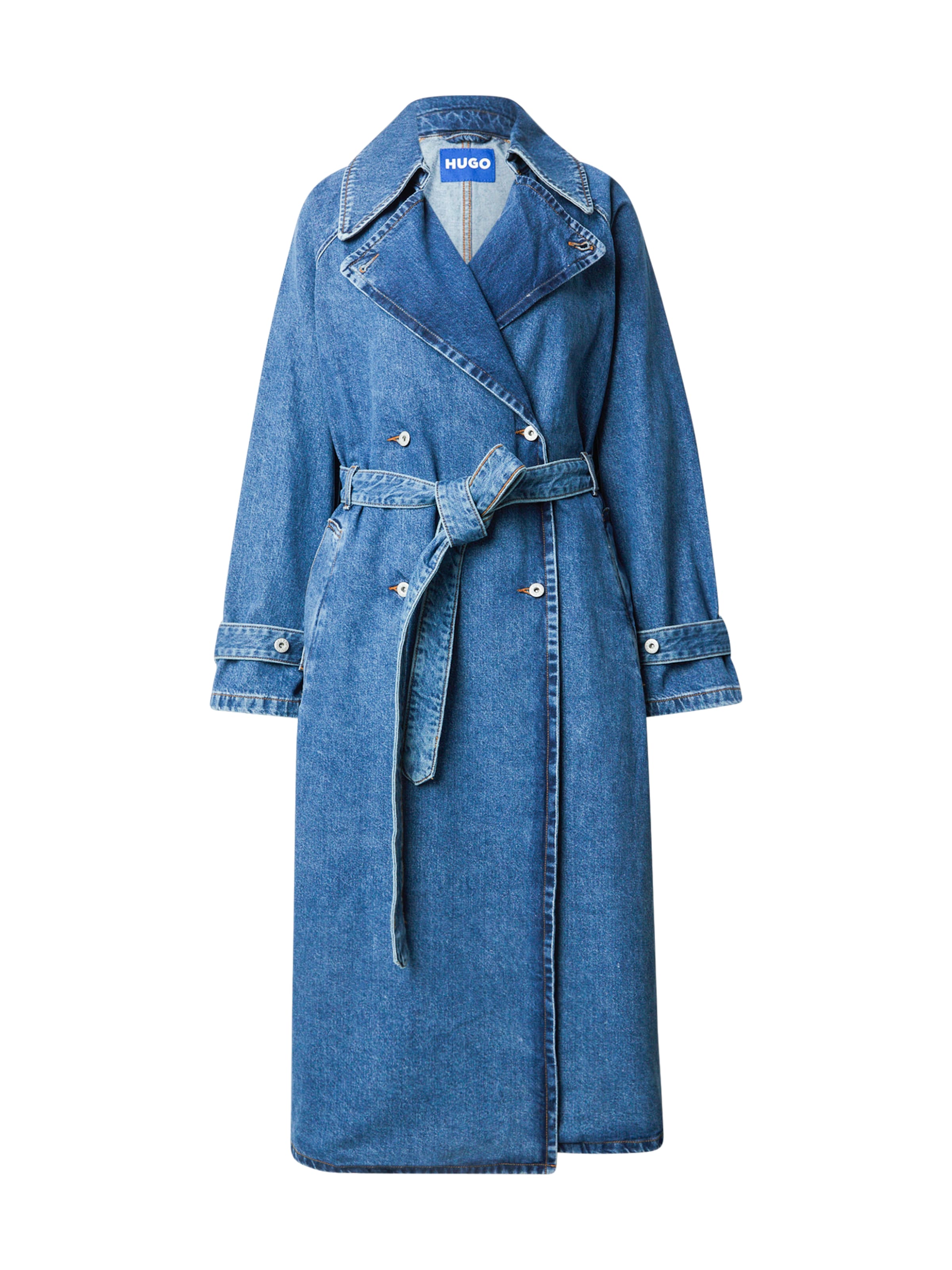 Palton de primăvară-toamnă 'Garena_1' de la HUGO pe albastru: față