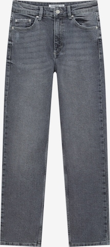 Pull&Bear Tapered Jeans in Grey: front