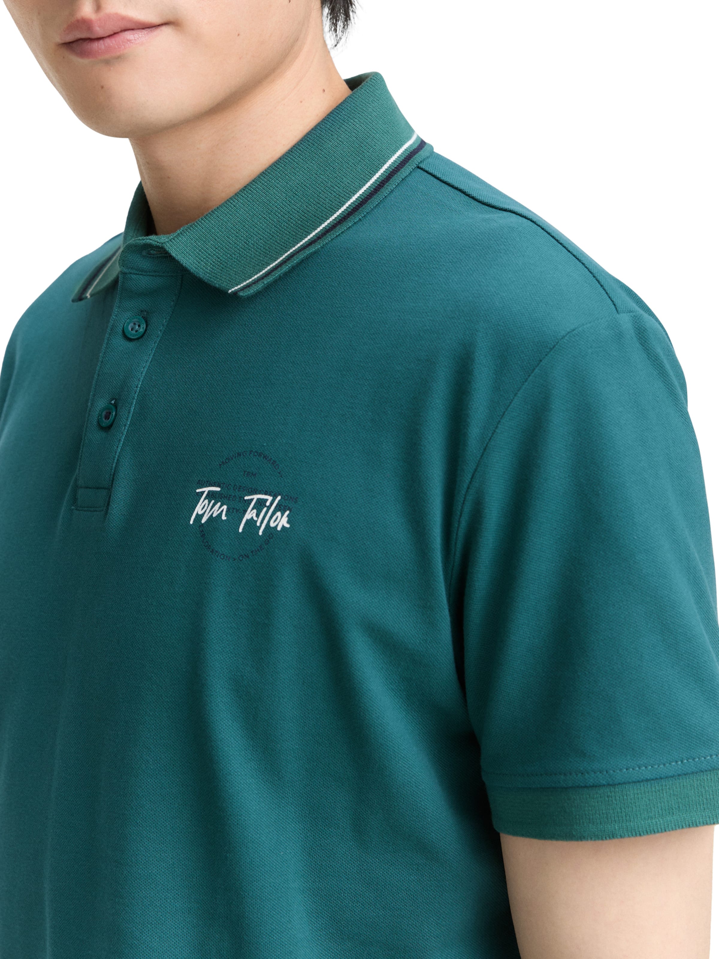 TOM TAILOR Футболка в Зеленый