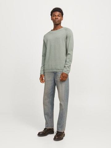 JACK & JONES Klasický střih Svetr 'JJEHill' – zelená