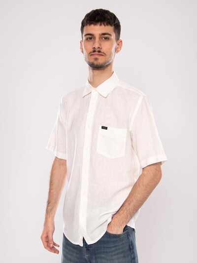 WRANGLER Button Up Shirt 'SS 1' in S in White, Item view