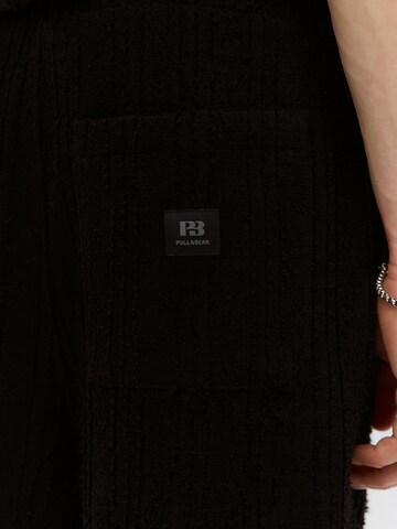 Largi Pantaloni de la Pull&Bear pe negru