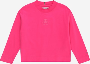 T-Shirt 'Monogram' TOMMY HILFIGER en rose : devant