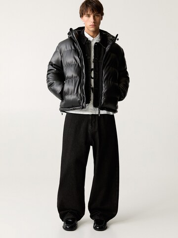 Pull&Bear Vinterjakke i sort
