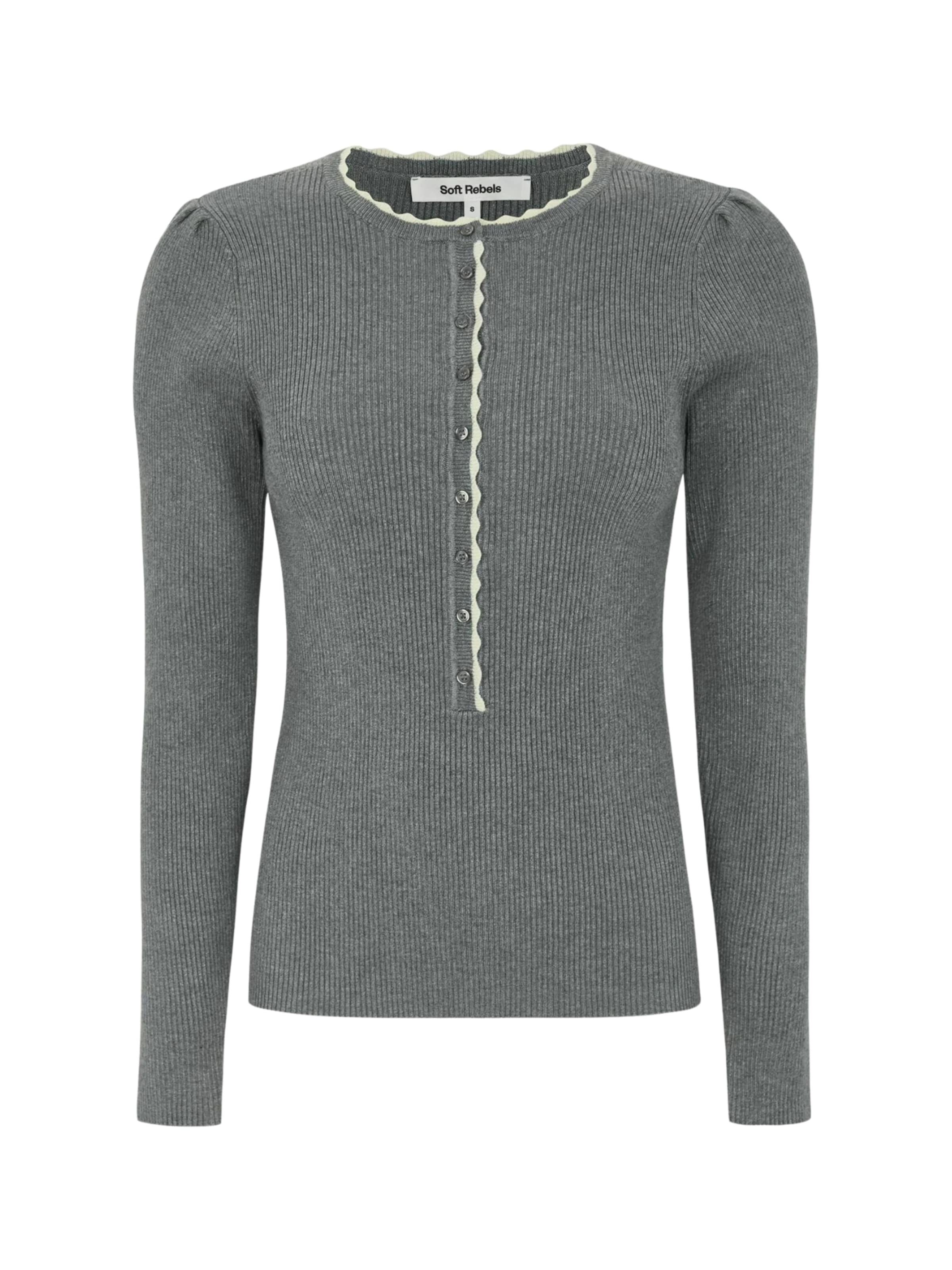 Soft Rebels Neulepaita 'SRJude' värissä harmaa: etupuoli