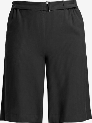 Ulla Popken Wide leg Pants in Black: front