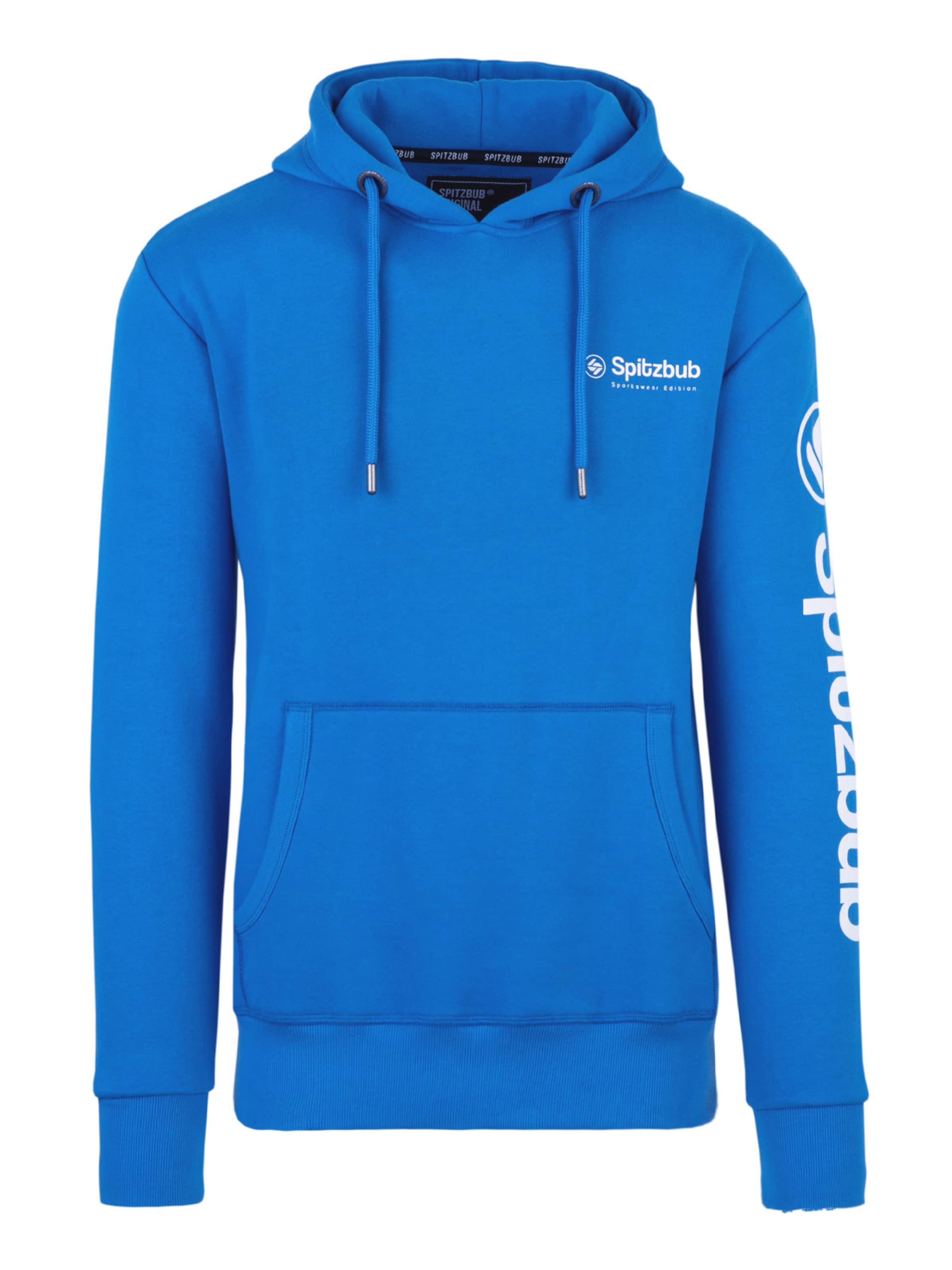 Sweat-shirt SPITZBUB en bleu : devant