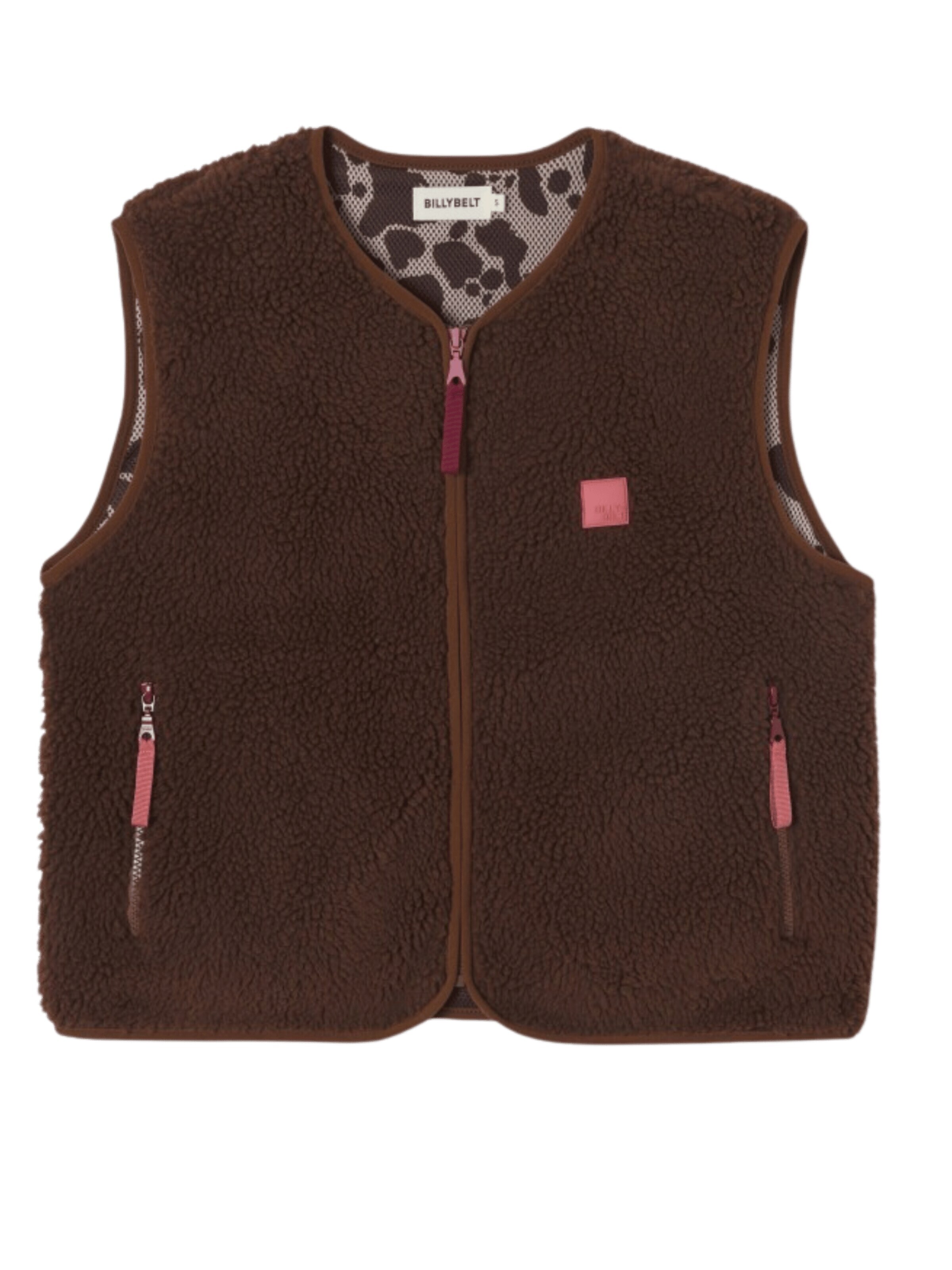 Billybelt Vest 'Sherpa Weste' in Brown: front