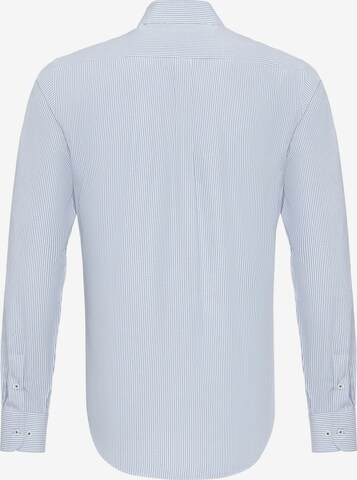 DENIM CULTURE Regular fit Button Up Shirt 'DEXTER' in Blue
