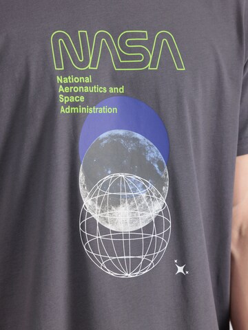 ALPHA INDUSTRIES Shirt 'NASA Orbit' in Grey
