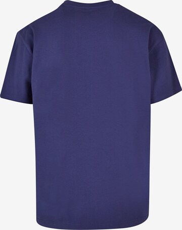 T-Shirt 'Summer Vibes Sunset' Merchcode en bleu