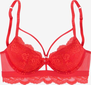 LASCANA Push-up BH in Rot: predná strana