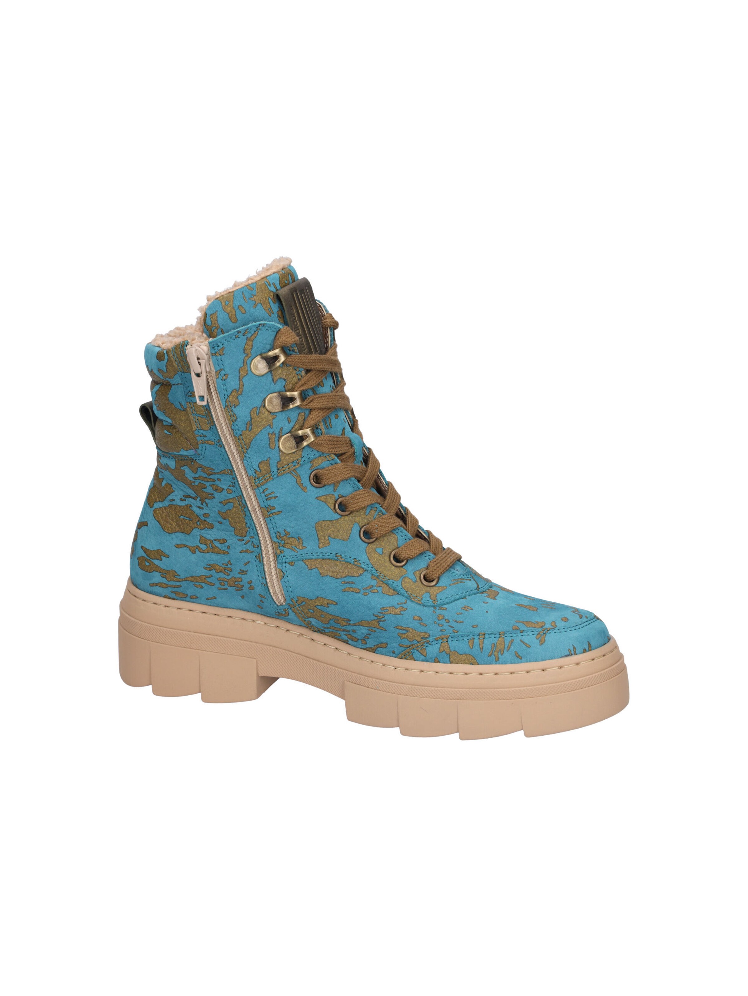 WALDLÄUFER Schnürstiefelette 'H-Saiga' in Blau