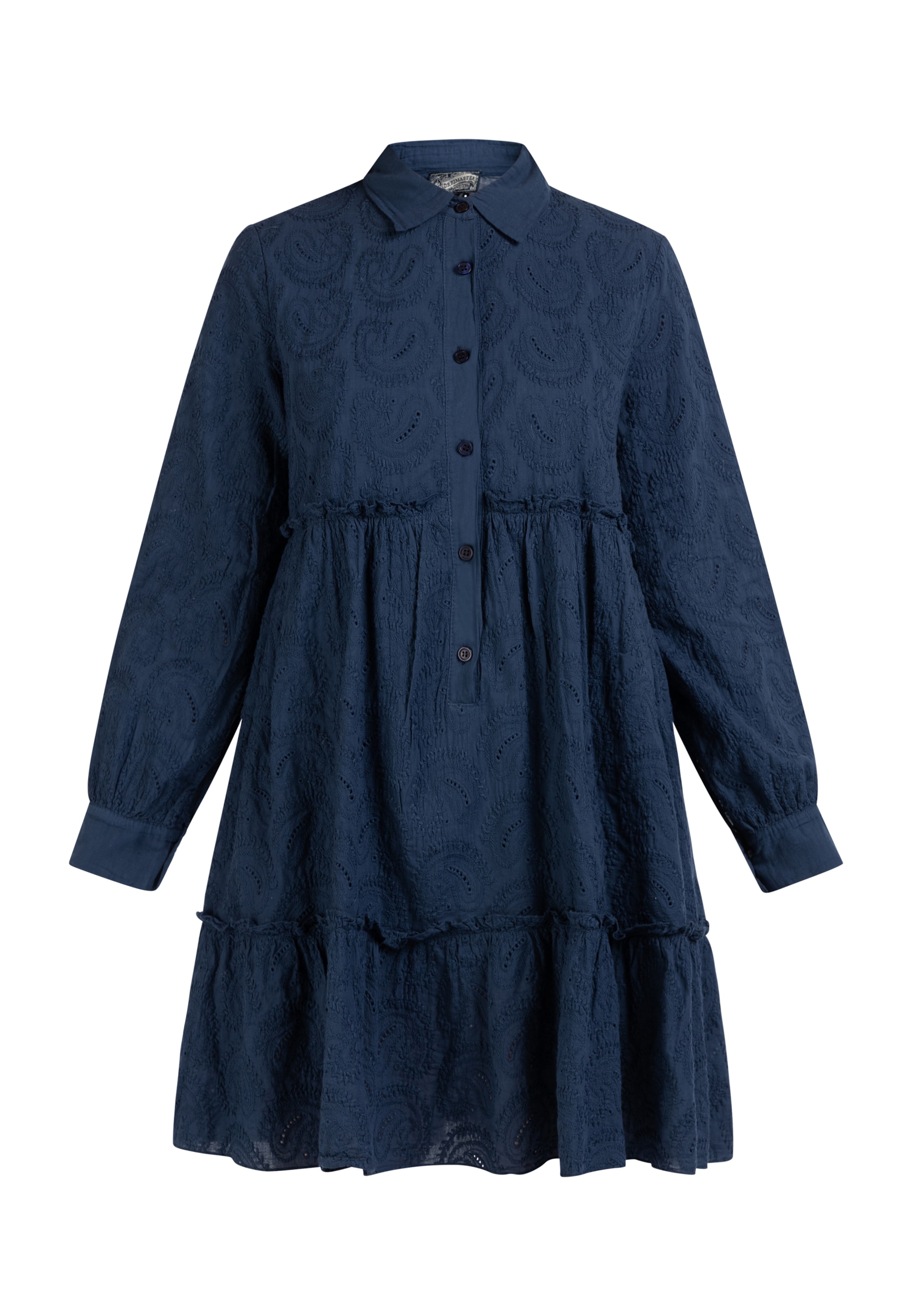 Abito camicia di DreiMaster Vintage in blu: frontale