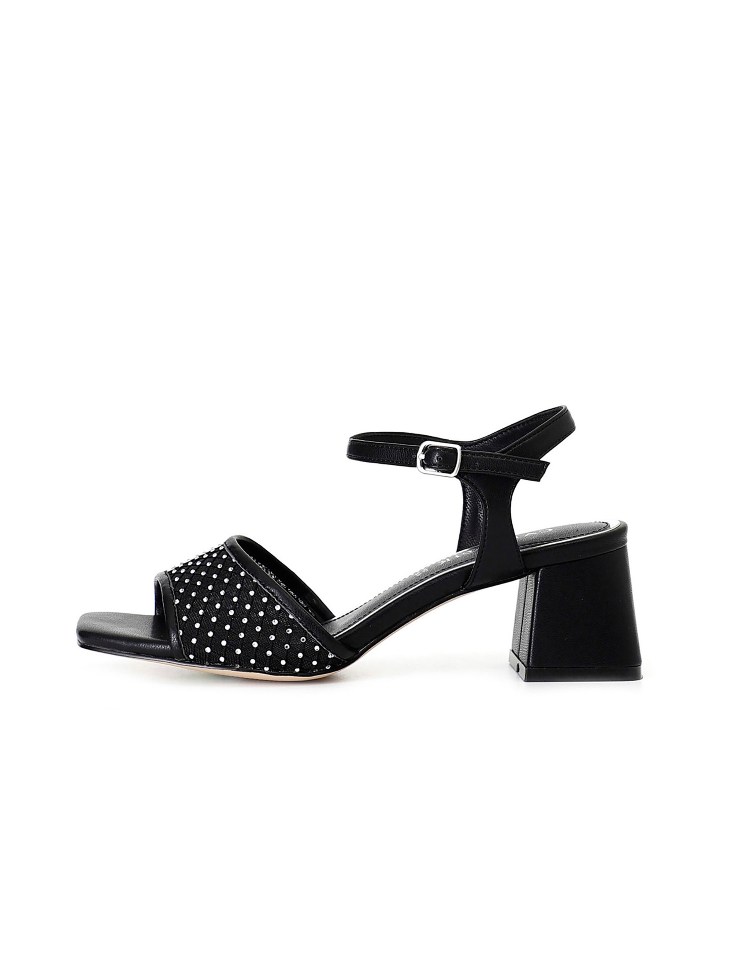 Sandalo di CAFè NOIR in nero: frontale