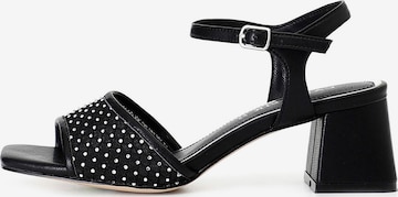 Sandalo di CAFè NOIR in nero: frontale