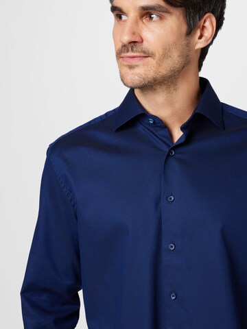 ETERNA - Ajuste regular Camisa de negocios en azul