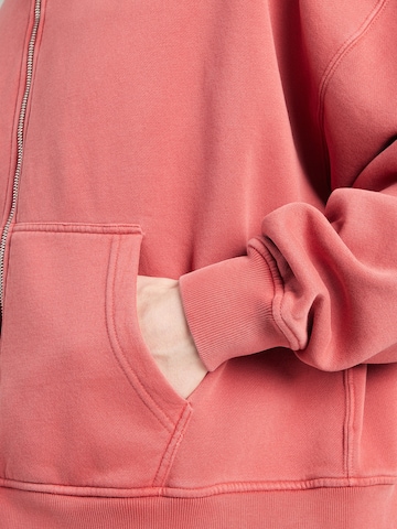 Giacca di felpa di Abercrombie & Fitch in rosso