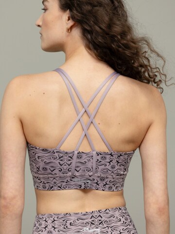Hey Honey - Bustier Sujetador deportivo 'Criss Cross' en lila