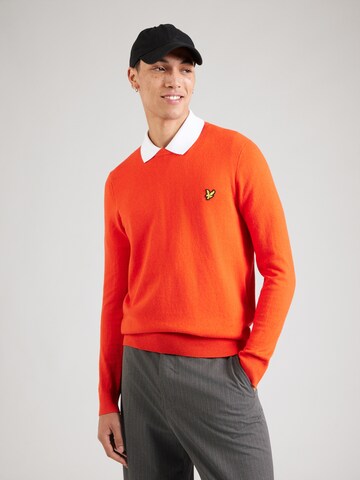 Lyle & Scott Trui in Oranje: voorkant