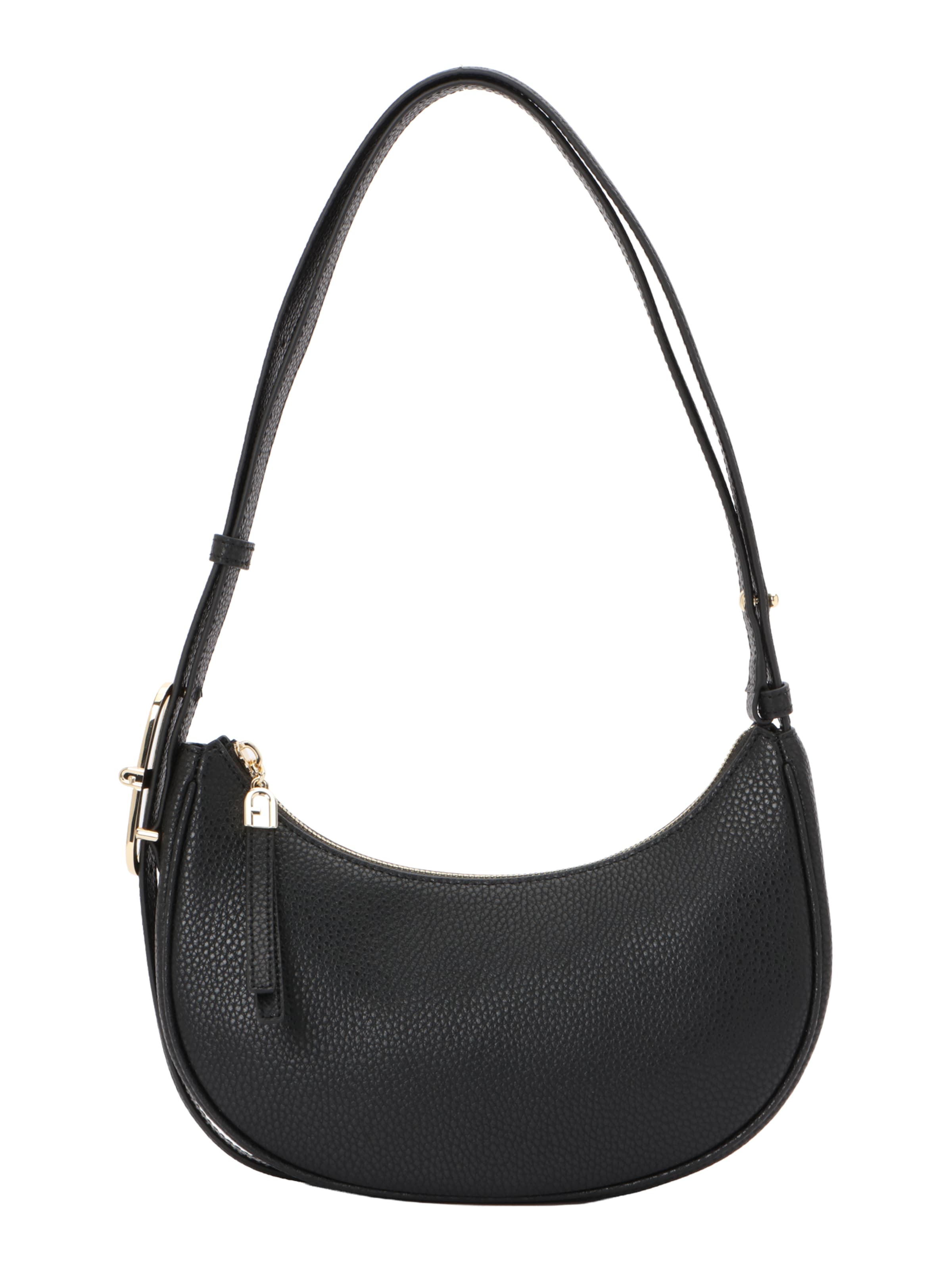 FURLA - Bolso de hombro 'MIALUNA' en negro: frente