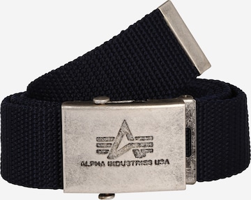 ALPHA INDUSTRIES Belt in Blue: front