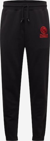 FRANKLIN & MARSHALL Tapered Pants in Black: front