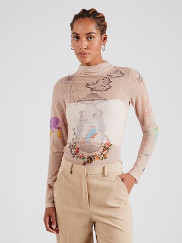 T-shirt & Other Stories en beige : devant