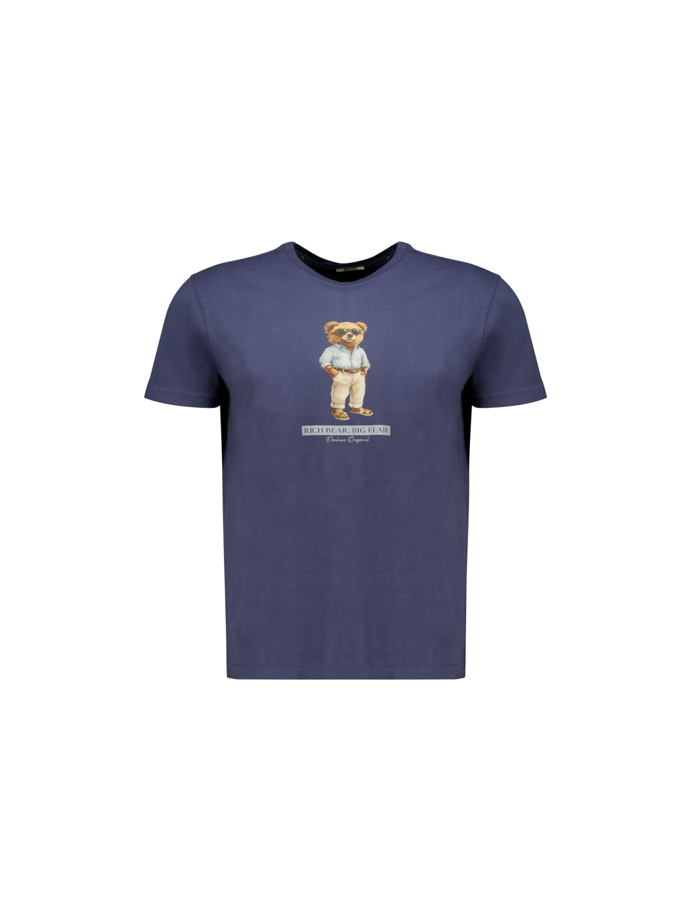T-Shirt 'Richbear' Deeluxe en bleu : devant