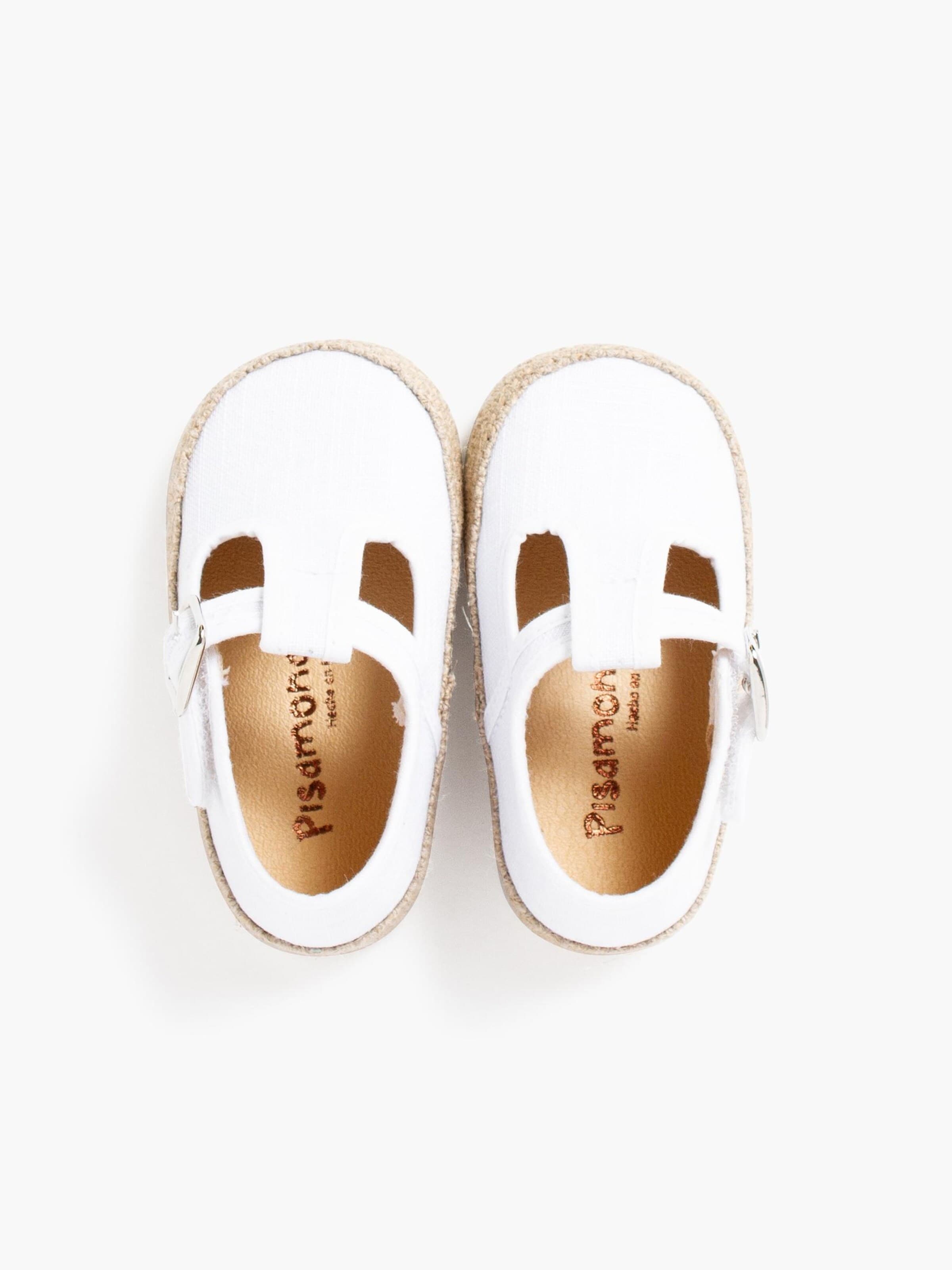 Pisamonas - Zapatos primeros pasos en blanco