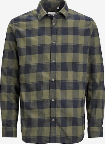 JACK & JONES Slim fit Button Up Shirt in Green