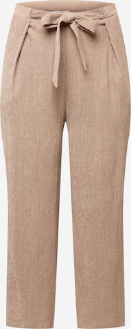 Guido Maria Kretschmer Curvy Regular Pants 'Mele' in Brown: front