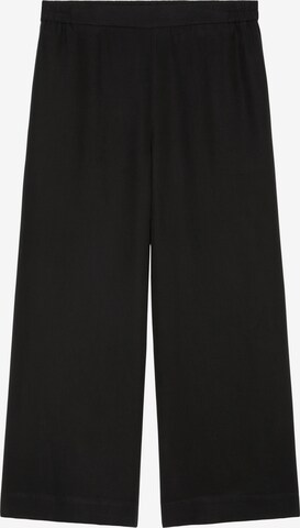 Wide Leg Pantalon Marc O'Polo en noir : devant