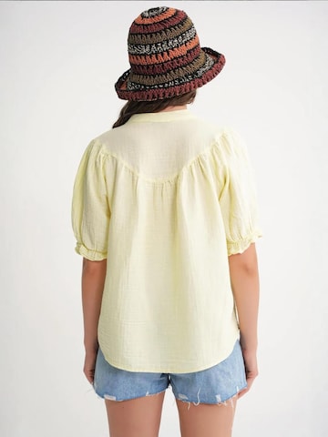 MixRay Blouse 'Hemden' in Yellow