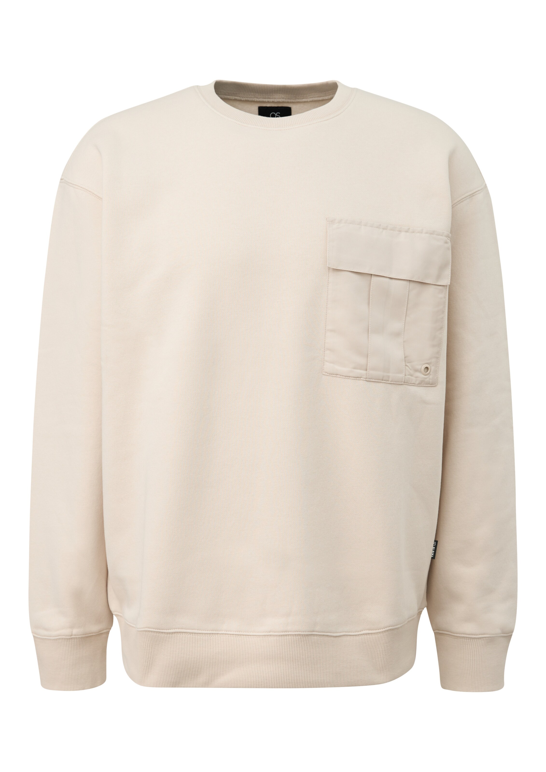 QS Sweatshirt in Beige: voorkant