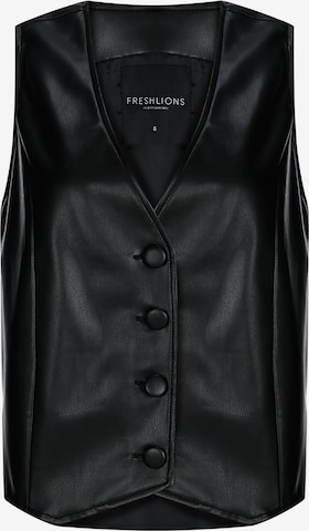 FRESHLIONS Weste 'Xena' in Schwarz: Vorderseite