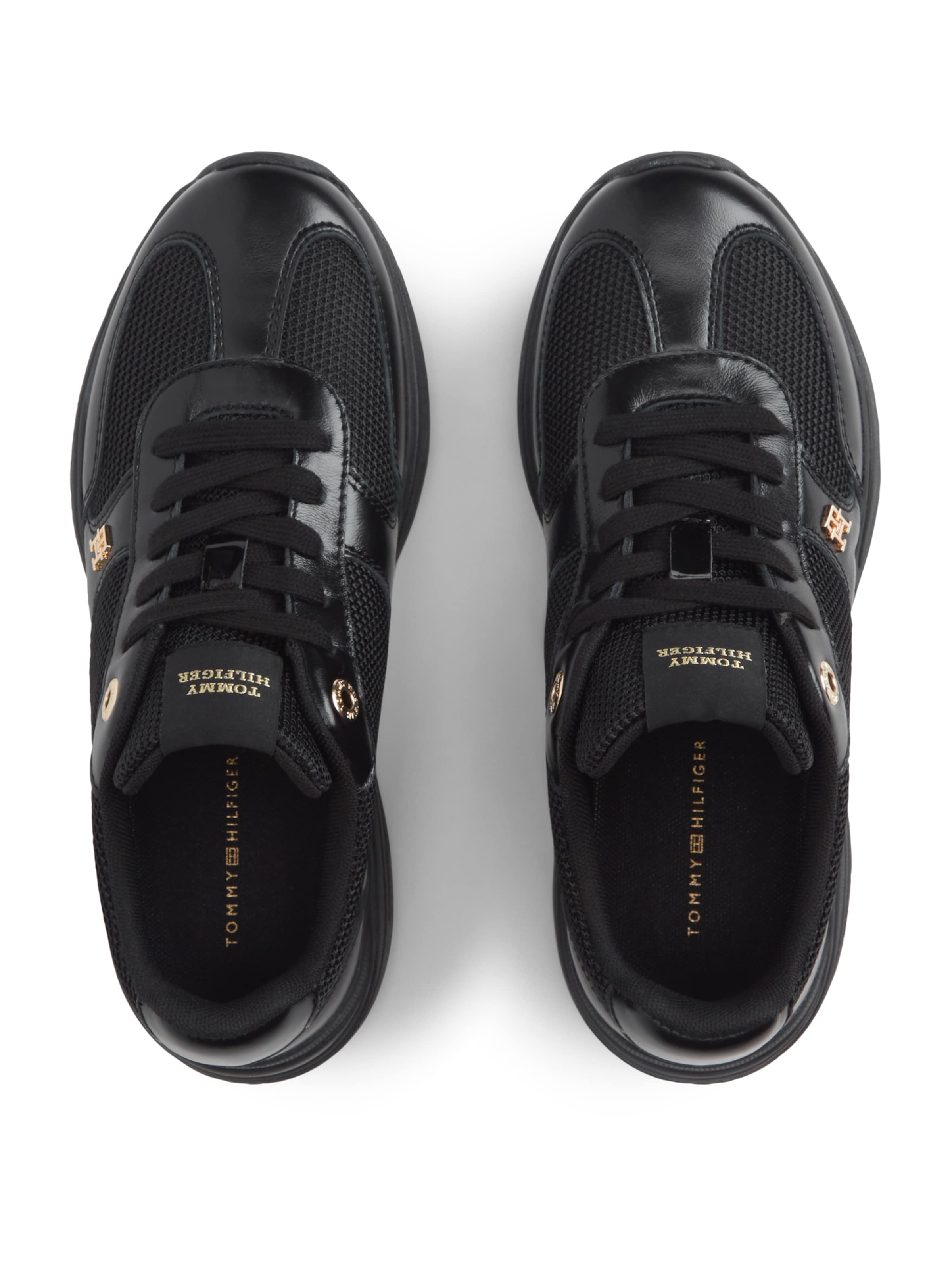 TOMMY HILFIGER Rövid szárú sportcipők - fekete