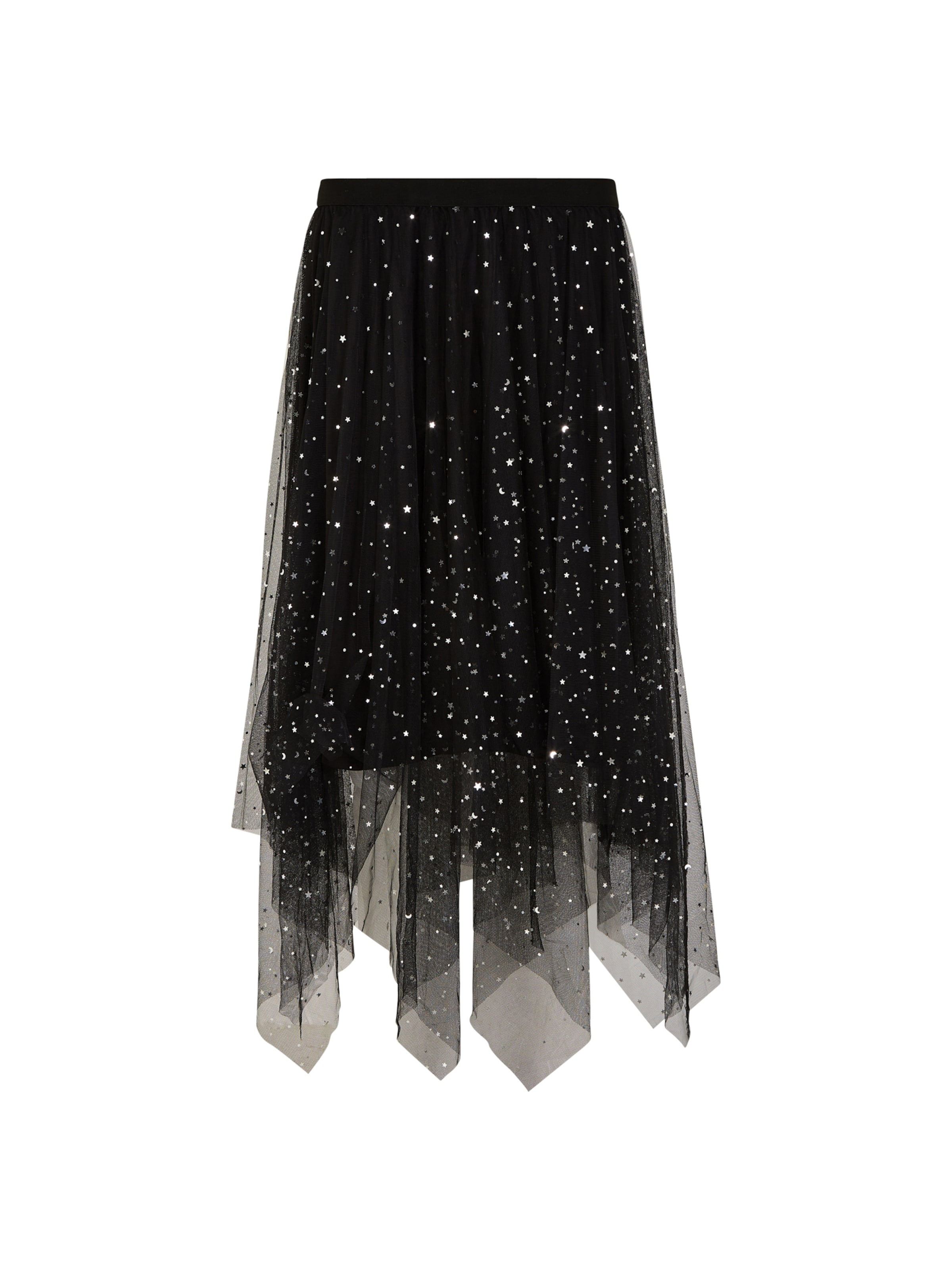 Apricot Rock 'Tulle Hanky' in Schwarz: Vorderseite