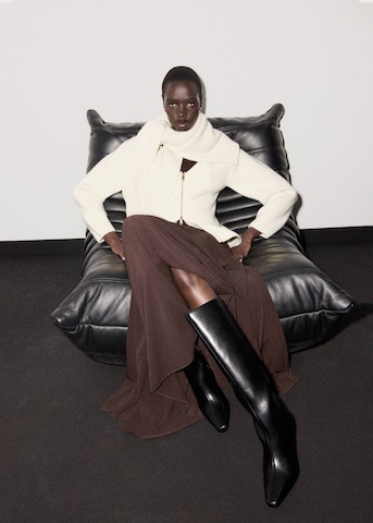 MANGO Strickjacke 'Chillida' in Beige