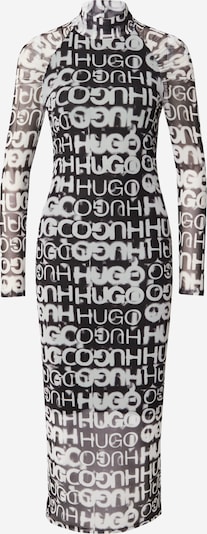 HUGO Kleid 'Nortensis' in hellgrau / schwarz, Produktansicht