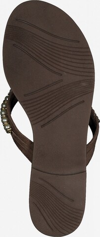 MARCO TOZZI T-Bar Sandals in Brown