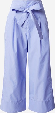 3.1 Phillip Lim Wide leg Pleat-front trousers in Purple: front