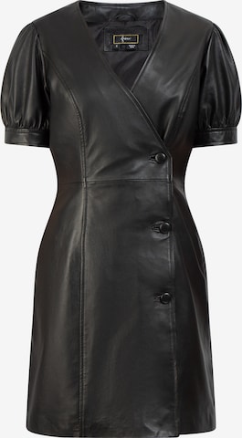 Robe faina en noir : devant