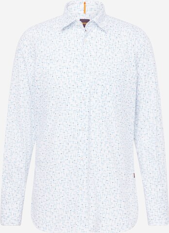 BOSS Regular fit Button Up Shirt 'Remiton' in White: front