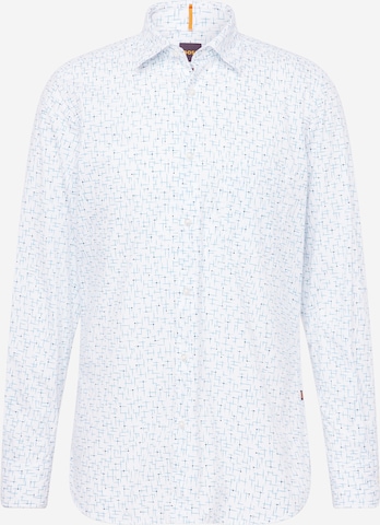 BOSS Orange - Regular Fit Camisa 'Remiton' em branco: frente