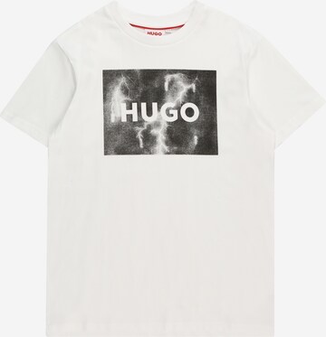 T-Shirt HUGO en blanc : devant