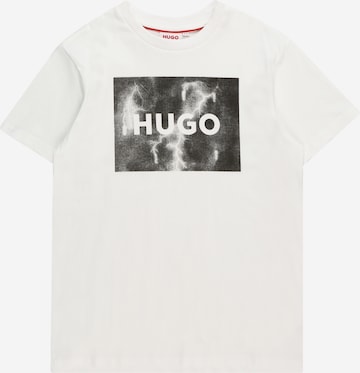 HUGO Red - Camiseta en blanco: frente