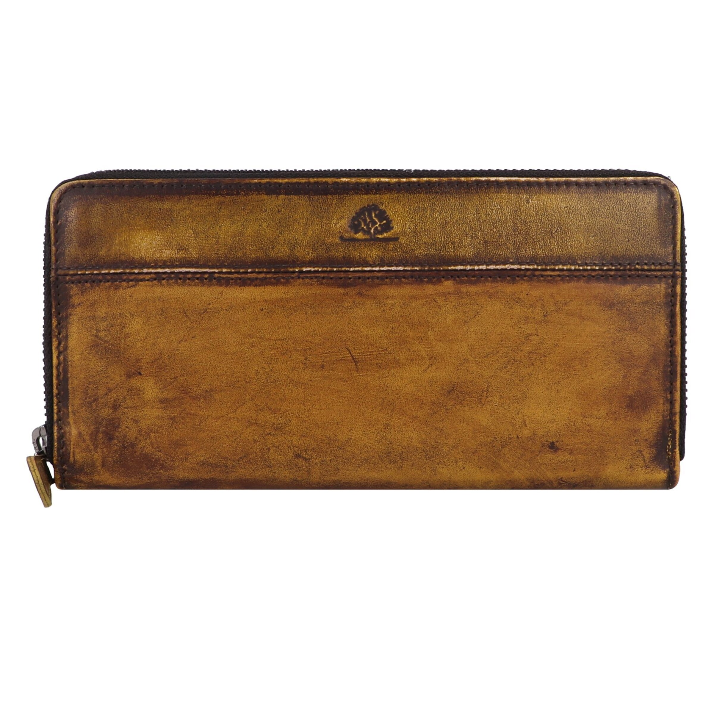 GREENBURRY Wallet 'Destressed' in Brown: front