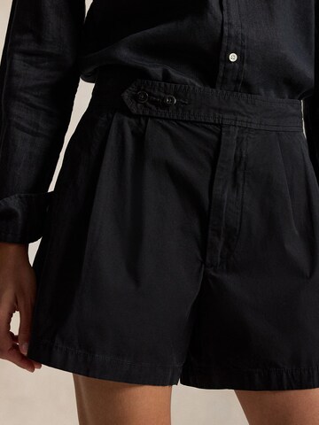 Polo Ralph Lauren Wide leg Bandplooibroek in Zwart